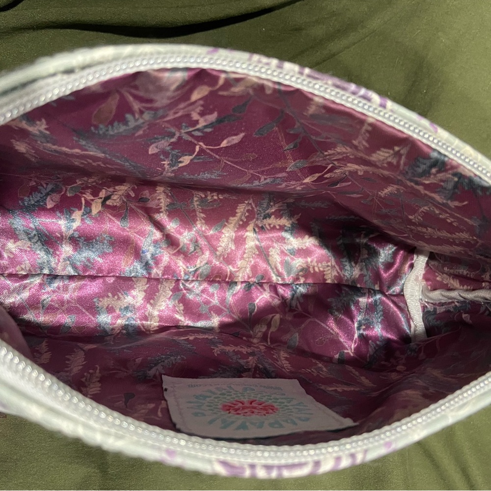 Papaya Floral Butterfly Clutch - Purple and Black - Picture 2 of 4